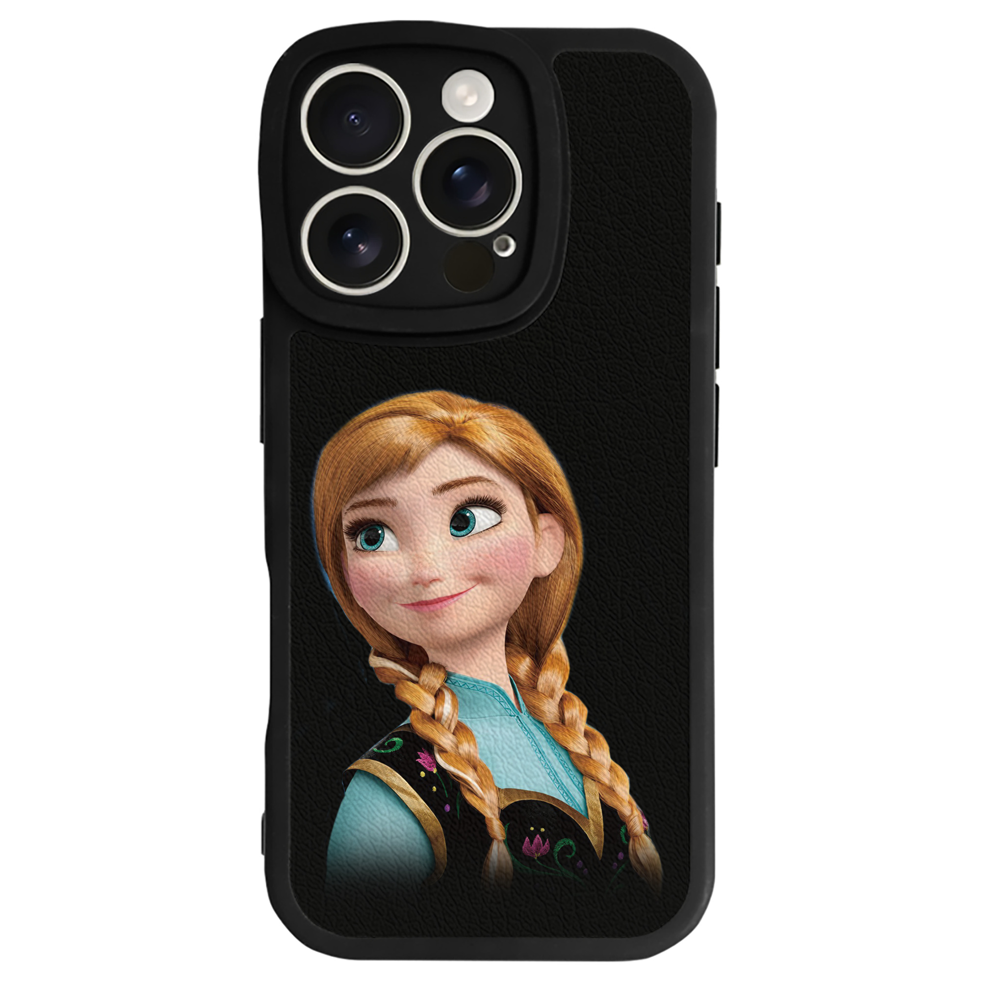 （画像用） アナと雪の女王 アンナ エルサ Frozen Anna Elsa 【iPhone 16シリーズ対応】シリコンスマホケース（レザー調） 材質：シリコン